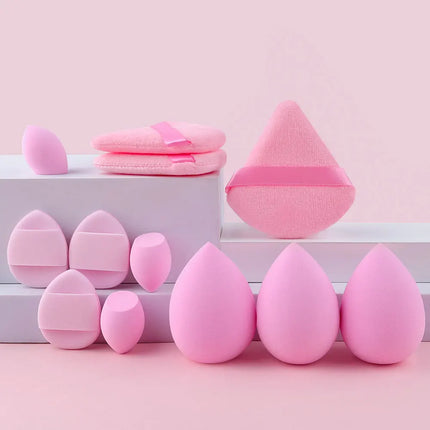 Makeup brush and sponge set Professional Makeup brush Set Beauty Blender Triangle Powder Puff Clean Powder Puff