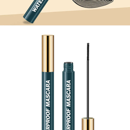 The Berg Honey Mascara is waterproof, long, curled, and the brush tip doesn't blend and dries quickly