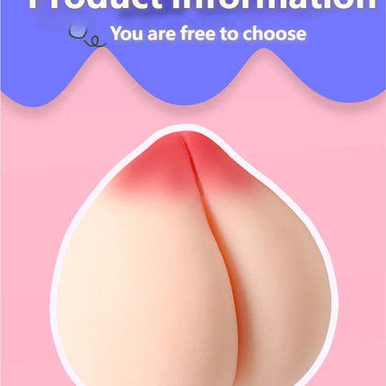 "Juicy Peach" Realistic Silicone Masturbator for Men – Squeezable Adult Sex Toy for Stress Relief