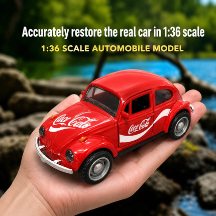 Retro Alloy Volkswagen Beetle Collectible Car Model Display Toy Metal Vehicle for Children Vintage Bug Collectibles