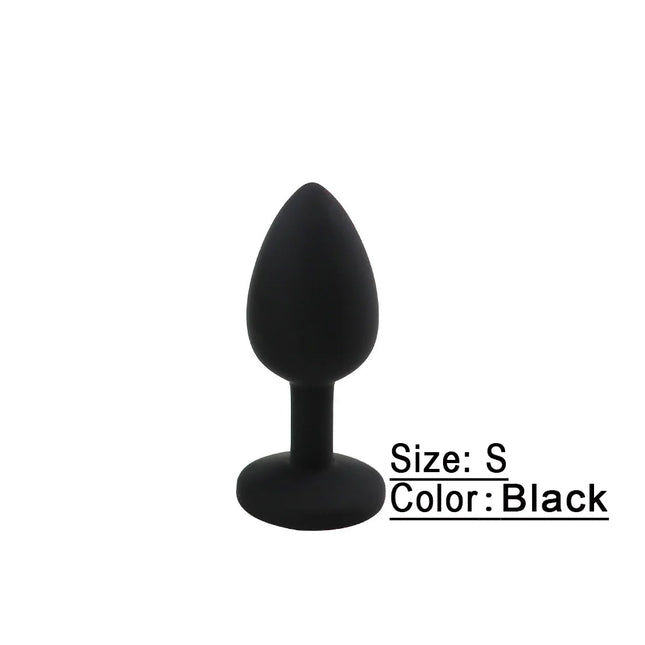 Soft Silicone Anal Plug Anal Toy Mini Bullet Vibrator Butt Plug Men Women Gay Couples Anal Prostate Stimulator Sex Toy for Adult