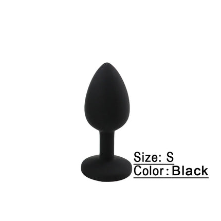 3 Size Silicone Butt Plug Anal Plug Prostate Massage Stimulator Anal Trainer for Adult Erotic Sex Toys for Women Men Gay Couples