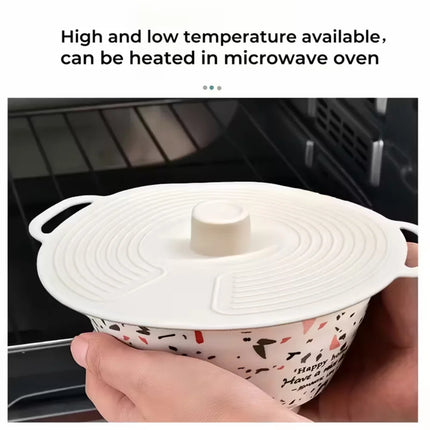 Silicone Bowl Lids, Microwave Splash Lids, Reusable Heat-Resistant Lids, Suitable for Bowls, Plates, Pots, Pans, Stove Tops, Ove