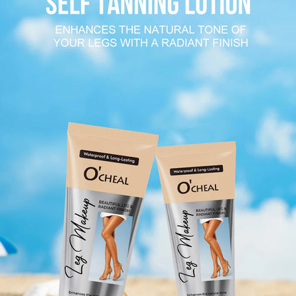 OCHEAL 100ml Beauty Leg Cream Makeup Body Coverage Long-lasting Waterproof Concealer Skin Tone Wheat Tan Brown Liquid Foundation