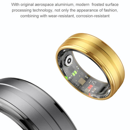 R06 Smart Ring IP68 Waterproof Blood Pressure Oxygen Sleep Heart Rate Step Monitoring Multiple Sports Mode Men Women Smart Ring