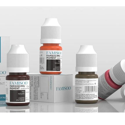 FAMISOO 5ml Tattoo Lip Tattoo Permanent Makeup Eyebrow Lip Liner Cosmetic Tattoo Color Pigment Supplement