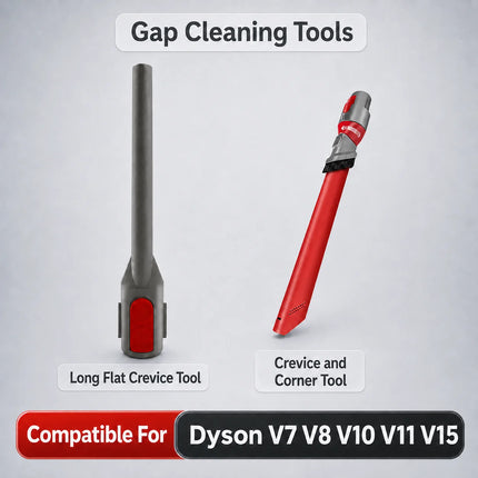 Compatible For Dyson V7 V8 V10 V11 V15 Vacuum Accessories 11Pcs Attachment Tool Kit Crevice Brush Hose Holder Dock Stand Parts