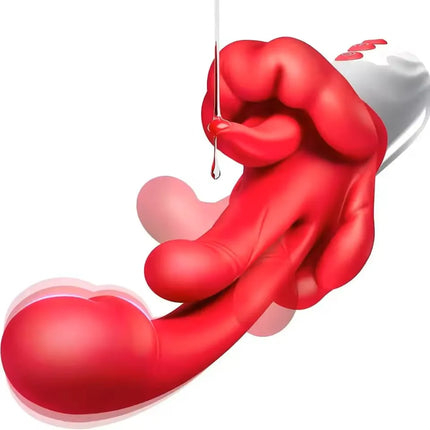 5 IN 1 Swings Tongue Dildo Vibrator for Women G Spot Stimulator for Clitoral Vaginal Anal Female Masturbator Adult Sex Toys