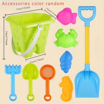 Children's Beach Toy Set Baby Playing In Water and Sand Large Sand Shovel Beach Bucket Sand Digging Tool Hourglass