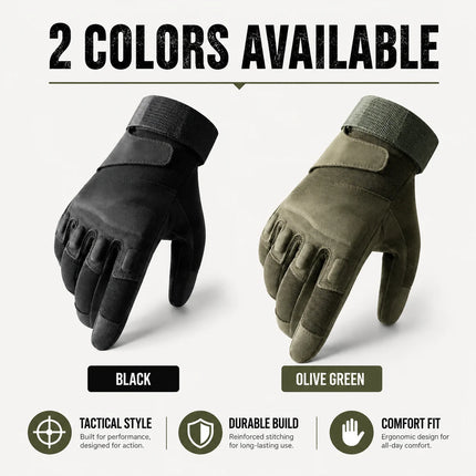 Tactical Gloves Touchscreen Anti-Slip Breathable Military Outdoor Work Motorcycle Hiking Riding Full Finger Protective Gloves