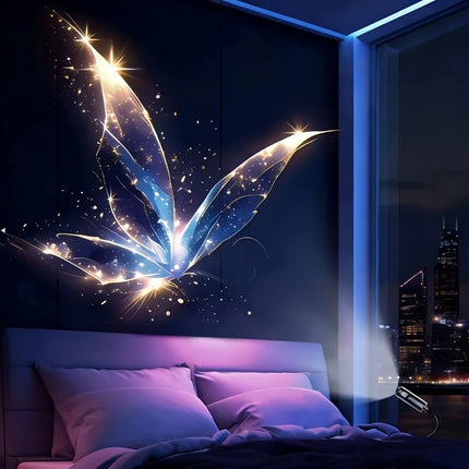 USB powered LED projection night light ocean and butterfly patterns whales, jellyfish, night light bedrooms, living rooms