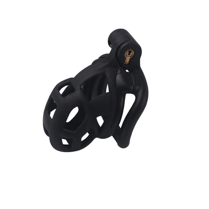 2025 new men's chastity lock black smooth SM erotic men's toy, Valentine's Day gift (purchased separately with chastity lock str