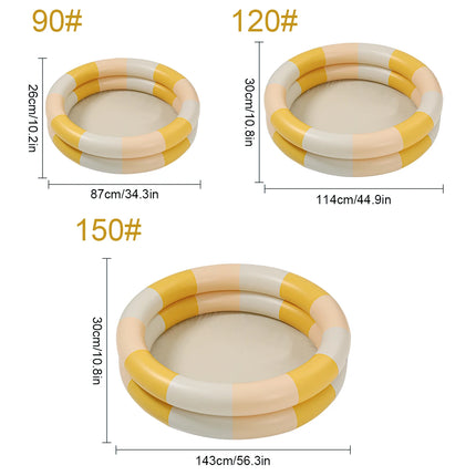 1PC Inflatable Pool, 2 in 1 Ball Pit Round Pool Soft Bottom, Portable Foldable Summer Outdoor Garden Water Play