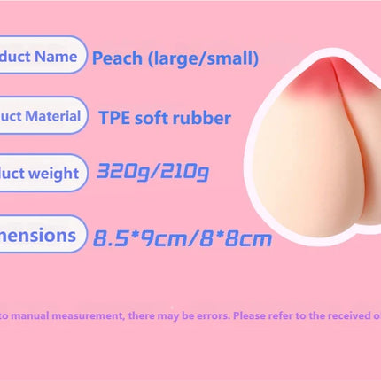 "Juicy Peach" Realistic Silicone Masturbator for Men – Squeezable Adult Sex Toy for Stress Relief