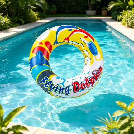 1PC Swimming Pool Floats for Adults, Inflatable Tanning Pool, Cute Swim Rings, Floaties Water Toys for Beach Party