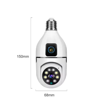2MP WiFi HD Dual Lens Mini Wireless Cameras Security Camera with Audio Two-way Audio Motion Detection Auto Alarm V380 PRO
