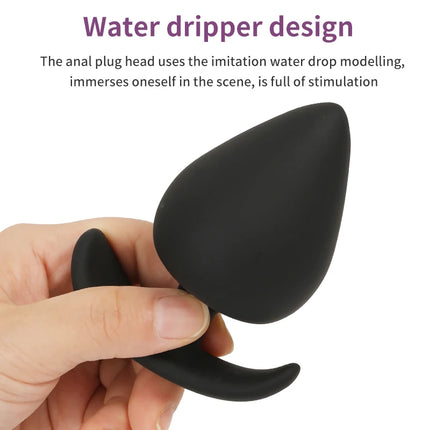 Anal Plug Safe Silicone Dildo Anal Butt Plugs G Spot Stimulation Unisex Wearable Stopper Adults Sex Toys for Men/Women