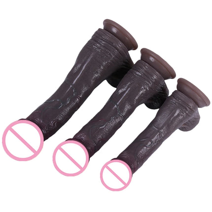 New Skin Double Penetration Realistic Dildo Big Huge Penis Suction Cup Cock Dick Anal Plug Sex Toys For Women Prostate Massager
