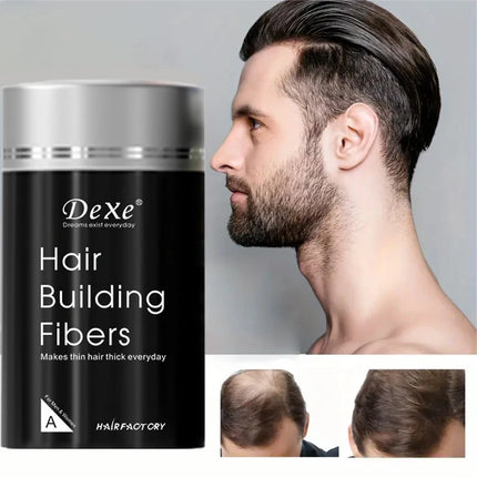 DEXE Fiber Powder 22g: Hair Building Fibers for Fuller Hair, Ideal for Men and Women