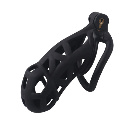 2025 new men's chastity lock black smooth SM erotic men's toy, Valentine's Day gift (purchased separately with chastity lock str