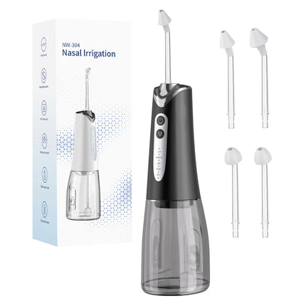 Electric Nasal Irrigation System Sinus Rinse Machine With 300ml Water  Nose Cleaner IPX7 Type C Charging For Daily Nasal Care