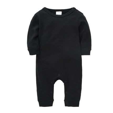 1/2 PCS/LOT Newborn Baby Sleepwear Solid Cotton Unisex Infant Boys Rompers Onesies White Black Toddler Girls Overall Roupas Bebe