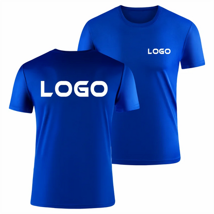 Summer quick-dryingT-shirt Round Neck Solid Color Marathon Team Shirt Sportswear Custom Shirt Embroidery Printing Exclusive LOGO