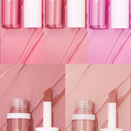 YOUNG VISION 3 Colors Lightweight Moisturizing Liquid Blush for Lips & Cheeks Highlighting & Color Showing Blush