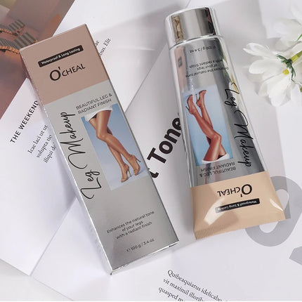 OCHEAL 100ml Beauty Leg Cream Makeup Body Coverage Long-lasting Waterproof Concealer Skin Tone Wheat Tan Brown Liquid Foundation