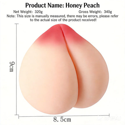 "Juicy Peach" Realistic Silicone Masturbator for Men – Squeezable Adult Sex Toy for Stress Relief