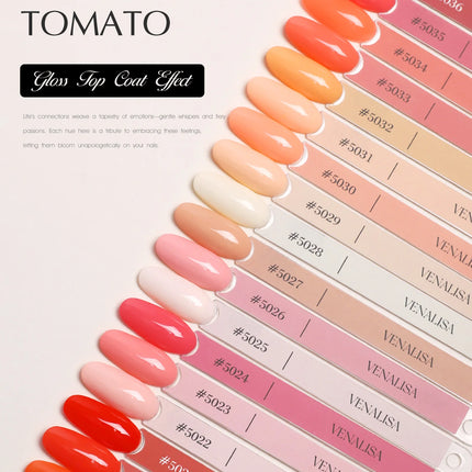 VENALISA 10ml Nail Gel Polish 108Colors HEMA/TPO Free UV LED SoakOff Long Lasting High Gloss Base TopCoat for Salon DIY Manicure