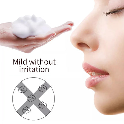 ICONSIGN 60ml Lash Shampoo Brush Kit Professional Lash Foam Cleanser Pump Design No Stimulation Eyelash Mousse Lash Glue Remover