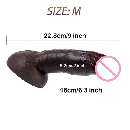 Soft Double Layer Silicone Big Dildo Realistic Fake Long Dick Penis Butt Plug Adult Sex Toys For Woman Men Vagina Anal Massager