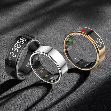 SITOPWEAR 2025 Smart Ring With Display,Men Women Couple Smartring,Heart Rate Monitor,Sleep Step Sport Tracker Smart Praise Ring