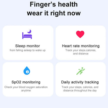 Ring for men women, pedometer, calorie counter, heart rate, sleep, oxygen and stress monitoring, compatible with Samsung,