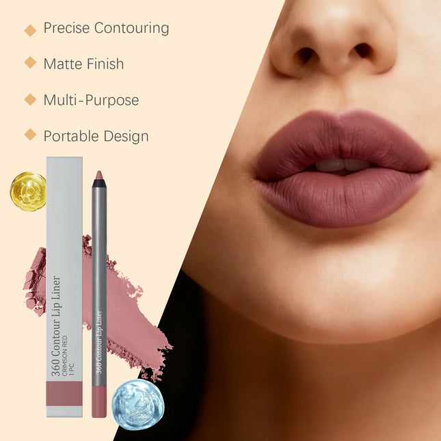 Waterproof Lip Liner Stain Natural Nude Matte Finish Pink Plumping Lip Liner Long Lasting Lip Liner Lip Contour Makeup Cosmetics