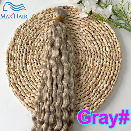 Wholesale Red Deep Wave Hair Bulk for Boho Braids 100% Human Hair Extensions No Weft Blonde Red Curly 613 Vietnamese Hair 30inch