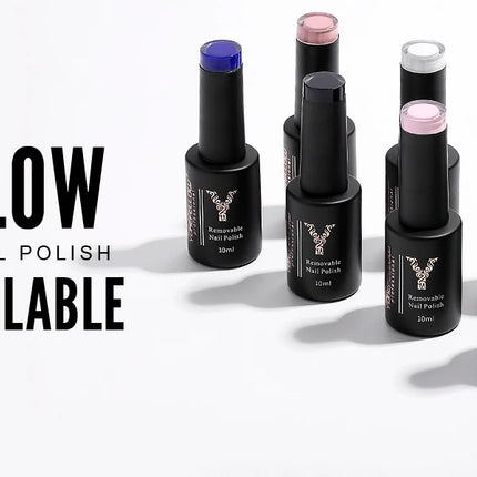 YOKEFELLOW 10ml Jelly Nude Gel Nail Polish High Quality Translucent Pink Nail Gel Varnish Soak Off UV Gel Polish Long Lasting
