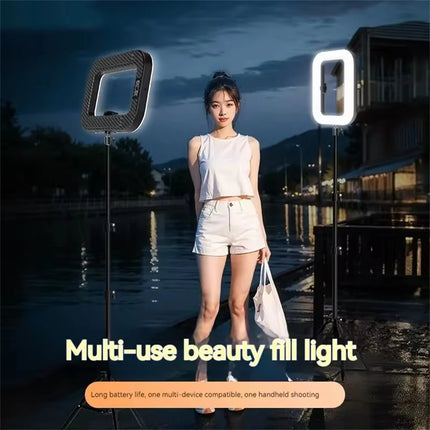 Selfie fill Light Photography Lighting Led square Lamp for Video Recording Live Broadcast Mobile fill light with clip