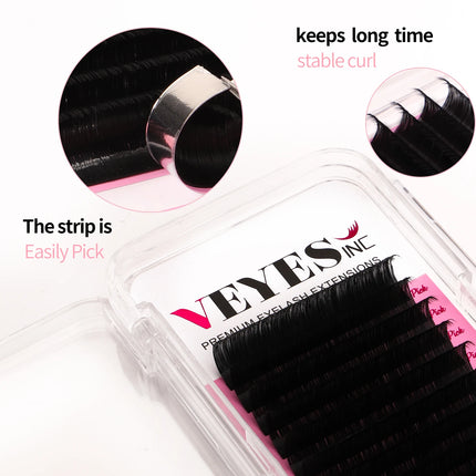 VEYESINC Cashmere Lashes Eyelash Extensions Faux Mink Lashes 8-20mm Professionals Classic Soft Natural Lash Bulk Wholesale