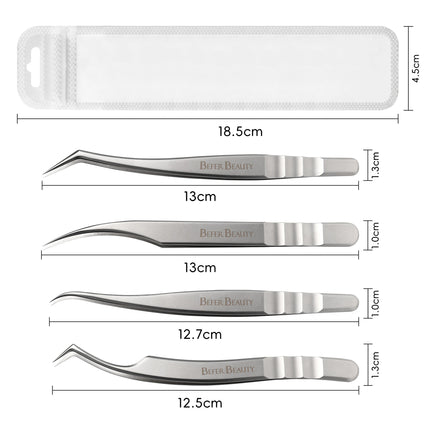 Anti-Static Tweezers Eyelash Extension Professional High Precision Volume Tweezer Stainless Steel Tweezers Antislip Makeup Tool