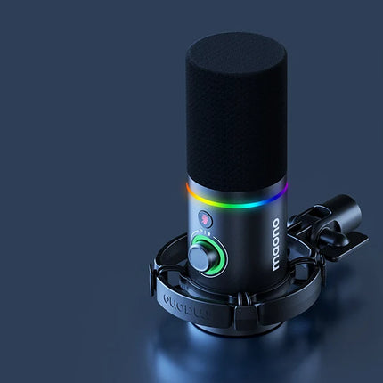 maono PD200X XLR/USB Dynamic Microphone for Gaming Recording Streaming Youtube Metal Mic with Software Tap-to-Mute Gain Knob
