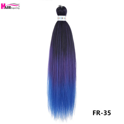 Easy Braids 26Inch Synthetic Jumbo Braids Hair Extensions Ombre Colorful Braiding Hair Pre Stretched Hair Expo City