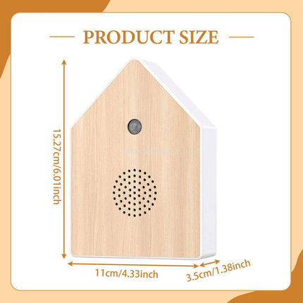 Bird Chirping Sound Box Singing Speaker Realistic Audio Birdsong Music Box Decoration for Interior Relax Home Travel Sleep Gifts