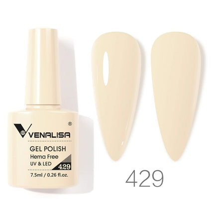 VENALISA VIP4 Nail Gel Polish 7.5ml HEMA Free Semi Permanent Nail Polish Super Texture Gel Varnish Long Lasting Tempered TopCoat