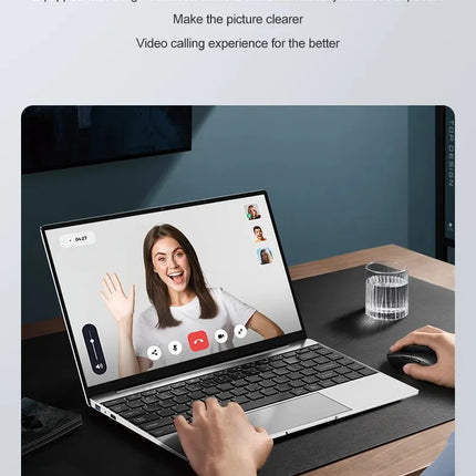 New Ultra Slim Laptop 14.1" 16GB RAM 2TB SSD Intel N3700 Gaming PC 1920*1080 Display Office Study Computer PC Windows 11 Pro
