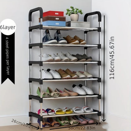 Family Organization 6/7/8 Layers of Shoe Racks, Simple Assembly, Large Capacity Storage, Suitable for Multiple Shoe Storage