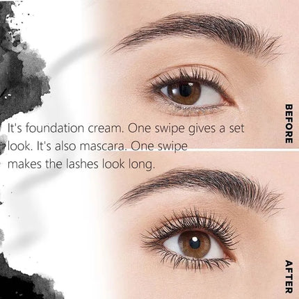 Black Mascara, Waterproof & Long-Lasting, Volumizing and Curling, Suitable for Mascara Base and Everyday Look