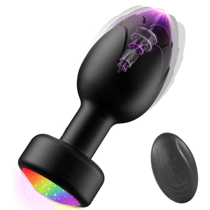Anal Plug Vibrator for Men Women Butt Plug Men Prostate Massager Female Buttplug Remote Control Adult Sex Toys for Women Men Gay