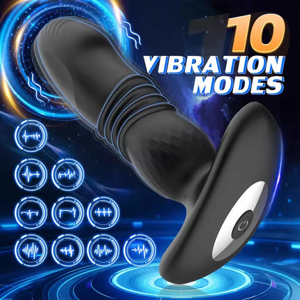 APP Bluetooth Anal Dildo Vibrator Female Vagina Masturbation APP Massager Remote Control Telescopic Butt Plug Sex Toys for Adult